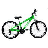 Bicicleta X TUFF25 Freeride Aro 26 Verde Neon 21V - Viking