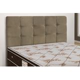 Cabeceira Para Cama Box Casal Clean 1400mm - Suede Marrom Taupe - Simbal