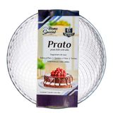 Prato Para Bolo Com Aba Home Vidro