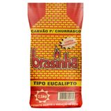 Carvão Brasinha Tipo Eucalipto para Churrasco Pacote 2,5 kg