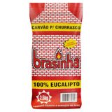 Carvão Brasinha 100% Eucalipto para Churrasco Pacote 2,5 kg