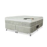 Cama Box + Colchão Castor King Size Eurotop Summer & Winter 180x200x74cm