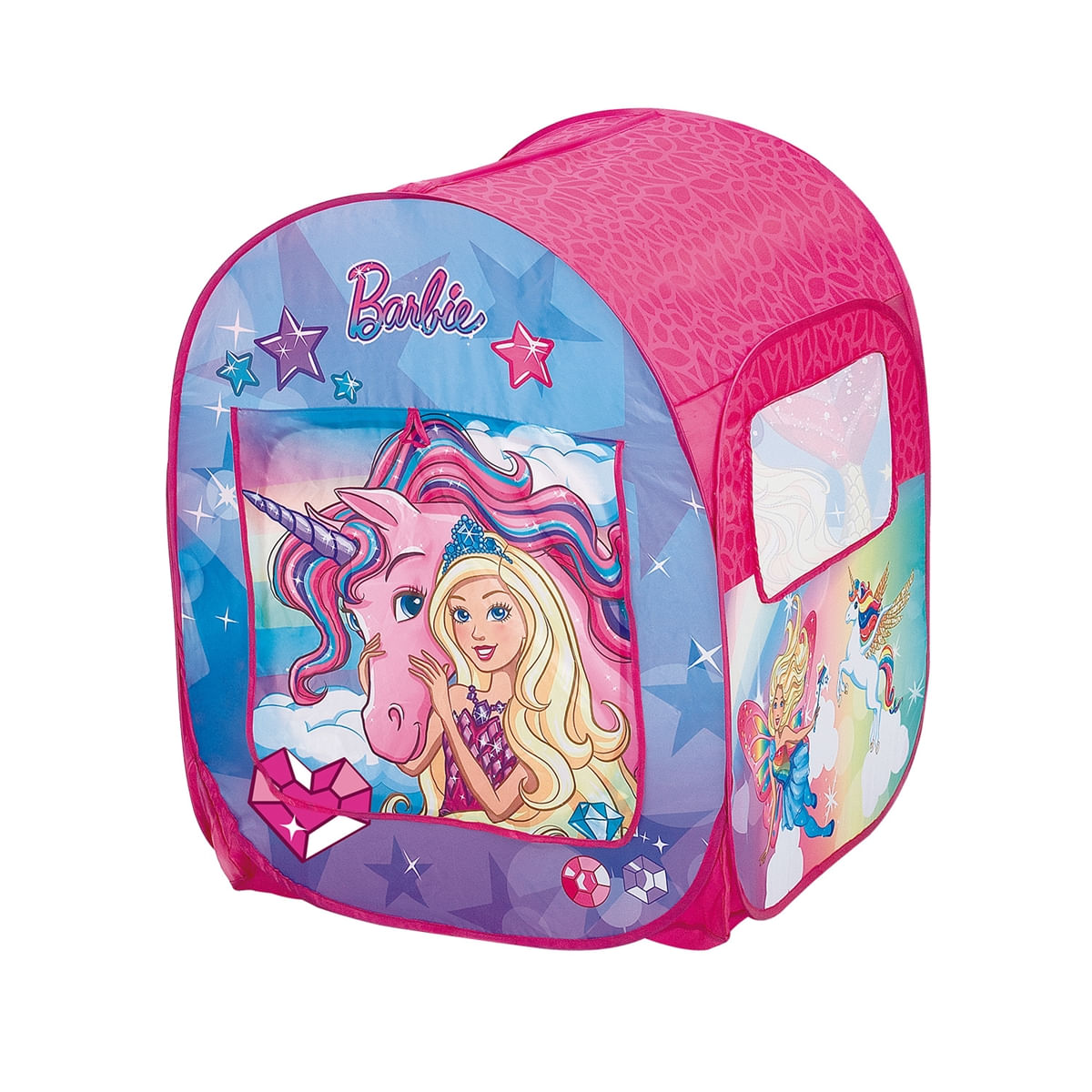 Barraca Infantil Barbie Fun 8489-6 Mundo Dos Sonhos C/ 50 Bolinhas Rosa