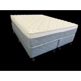 Cama Box + Colchão King Size Netsono Mola Pocket® Five Star AIR com Box SI One Face 193x203x72cm