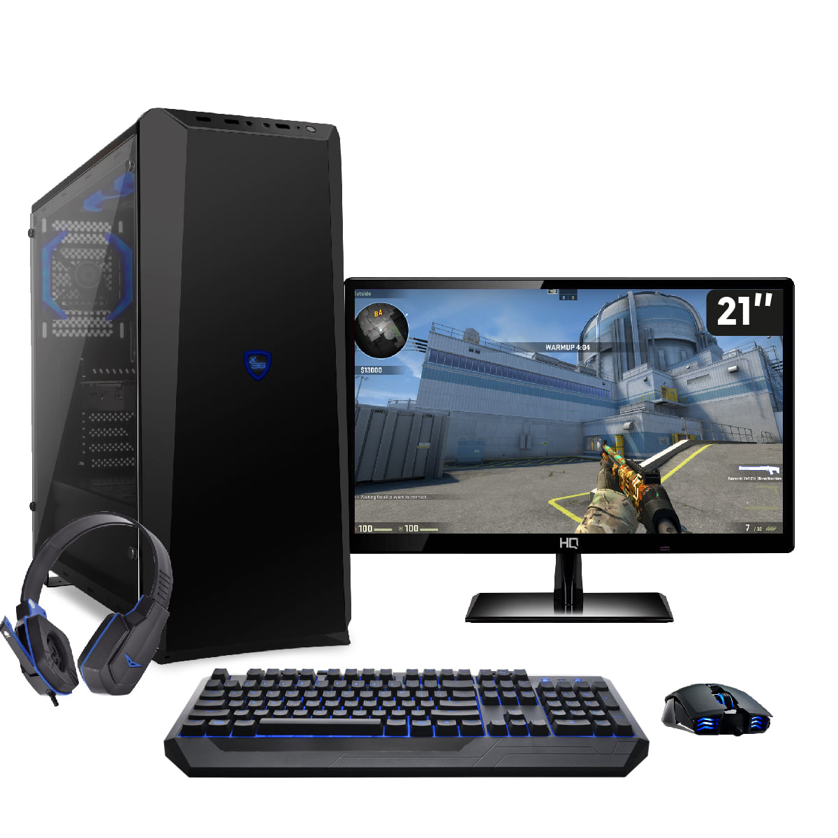 Pc Gamer Intel Core I5 8gb Hd 1tb Geforce Gtx 1050 Ddr5 Com Monitor 21 5 Full Hd Easypc Carrefour