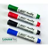 Caneta Marcador Quadro Branco - Bic Marking - 4 Cores