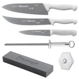 Kit de Facas Barbecue Branco BKK-6W com 6 Peças STARRETT