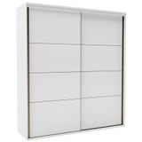 Guarda-Roupa Blima (L: 207 cm) C/ 2 Portas De Correr 100% Mdf Branco