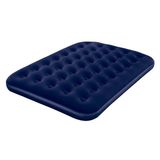 Colchão Inflável De Casal Pvc Aveludado Azul Belfix