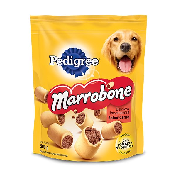 Biscoito Pedigree Marrobone Cães Adultos Sabor Carne - 500g