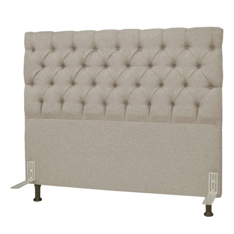Cabeceira Cama Box Casal 140cm Cristal Linho Bege - JS Móveis Menor preço em Cabeceira Cama Box Casal 140cm Cristal Linho Bege - JS Móveis
