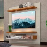 Painel Para Tv Até 50 Polegadas 2 Gavetas 100% Mdf Tb107e Off White/freijó - Dalla Costa