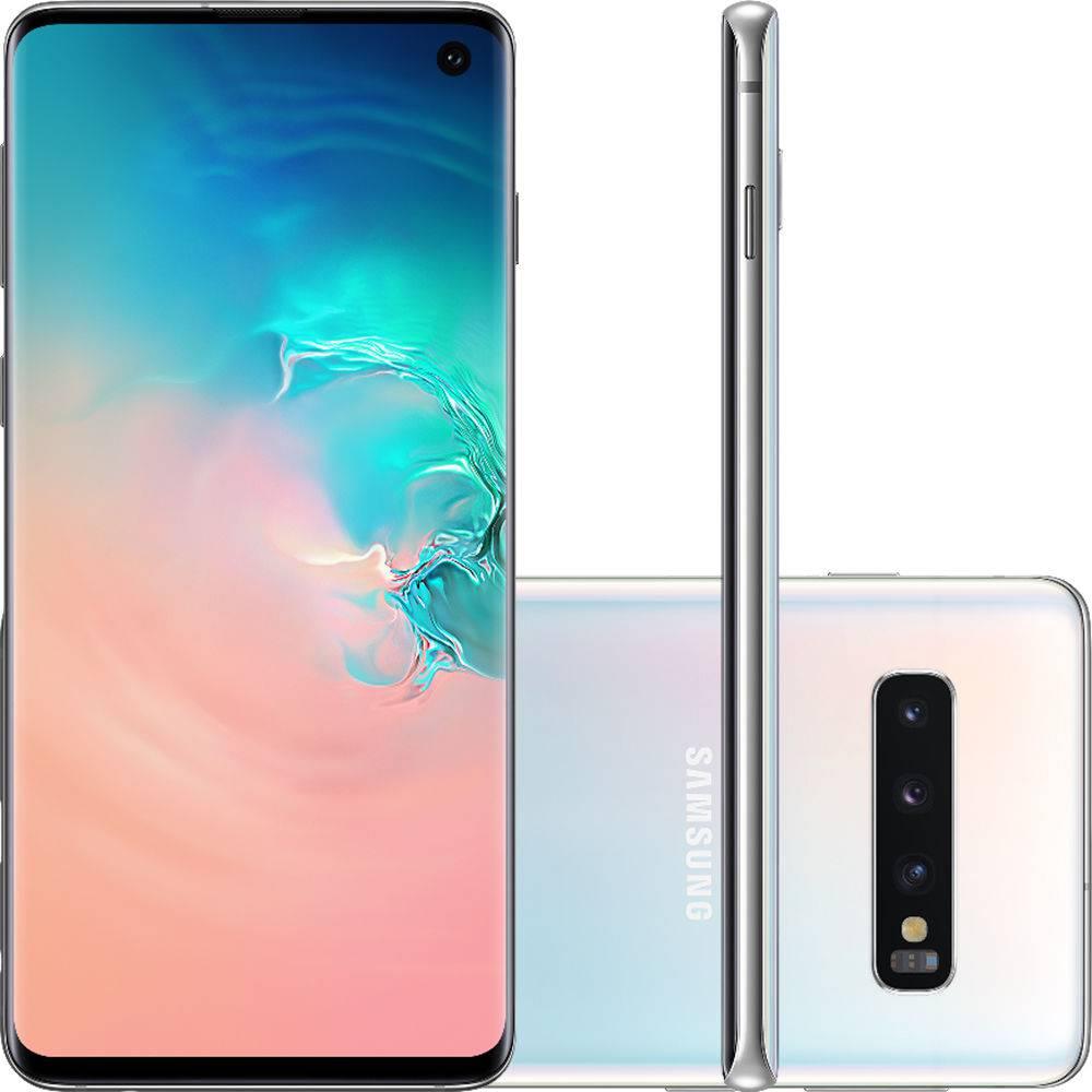 Smartphone Samsung Galaxy S10 128GB, 8GB, Octa 2.7GHz+1.9GHz, Android 9.0, PowerShare, 6.1', 12MP+12MP+16MP, 10MP Branco Menor preço em Smartphone Samsung Galaxy S10 128GB, 8GB, Octa 2.7GHz+1.9GHz, Android 9.0, PowerShare, 6.1', 12MP+12MP+16MP, 10MP Branco
