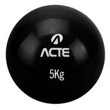 Bola Tonificadora Acte T175 20cm 5Kg Preta
