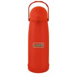 Garrafa Térmica Pressao Nobile Vermelho Decorada Cafe 1,9l