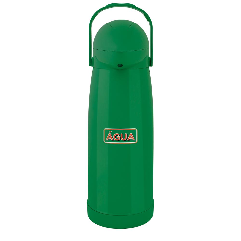 Garrafa Térmica Pressao Nobile Verde Decorada Água 1,9l