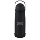 Garrafa Térmica Pressao Nobile Preta Decorada Cafe 1,9l