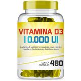 Vitamina D3 10.000ui Com 480 Cápsulas