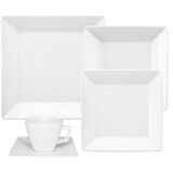 Aparelho De Jantar 30 Peças Porcelana Quartier White Oxford