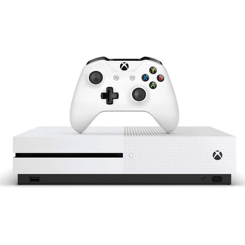 Console Xbox One S Branco 1tb + 2 Jogos Diversos