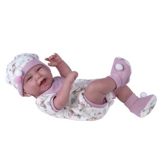 Bebê Reborn Boneca Anny Doll Baby Macacão Babador Cotiplás com o Melhor  Preço é no Zoom