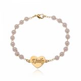 Pulseira Infantil Pérolas - 15 cm