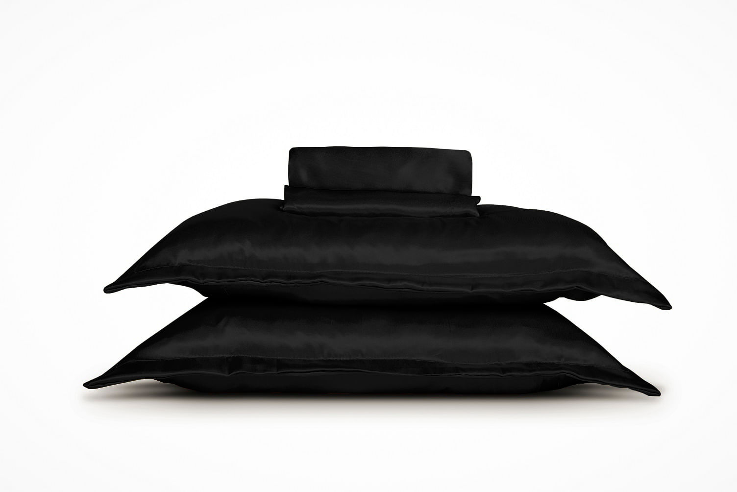 Par De Fronha 50x70 Charmousse Preto Anti Frizz