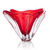 Cachepô Em Cristal Murano Vermelho  São Marcos