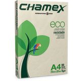 Papel Sulfite A4 Reciclado Chamex Eco 75g 10 Pctx500 Fls