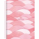 Caderno 10X1 Capa Dura 2021 Rosa Rose 160F