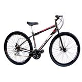Bicicleta Aro 29 Freio à Disco 21 M Velox Preta/Vermelho - Ello Bike