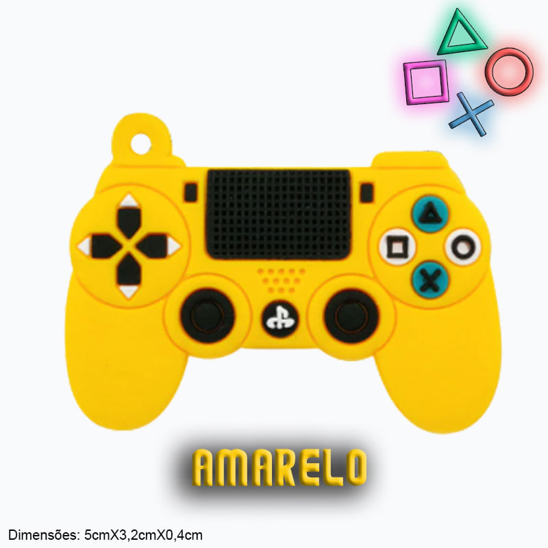 Chaveiro Gamer Controle Playstation Emborrachado
