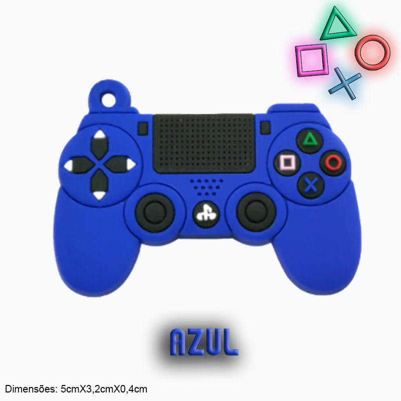 Chaveiro Gamer Controle Playstation Emborrachado