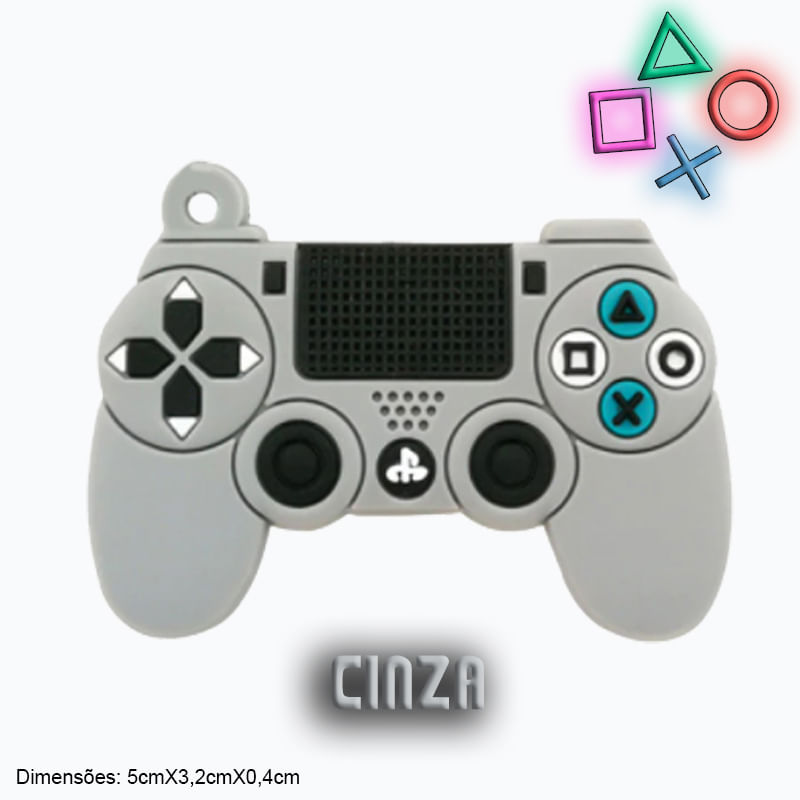 Chaveiro Gamer Controle Playstation Emborrachado