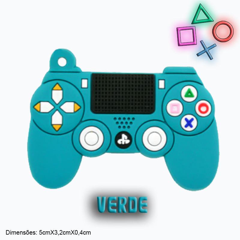 Chaveiro Gamer Controle Playstation Emborrachado
