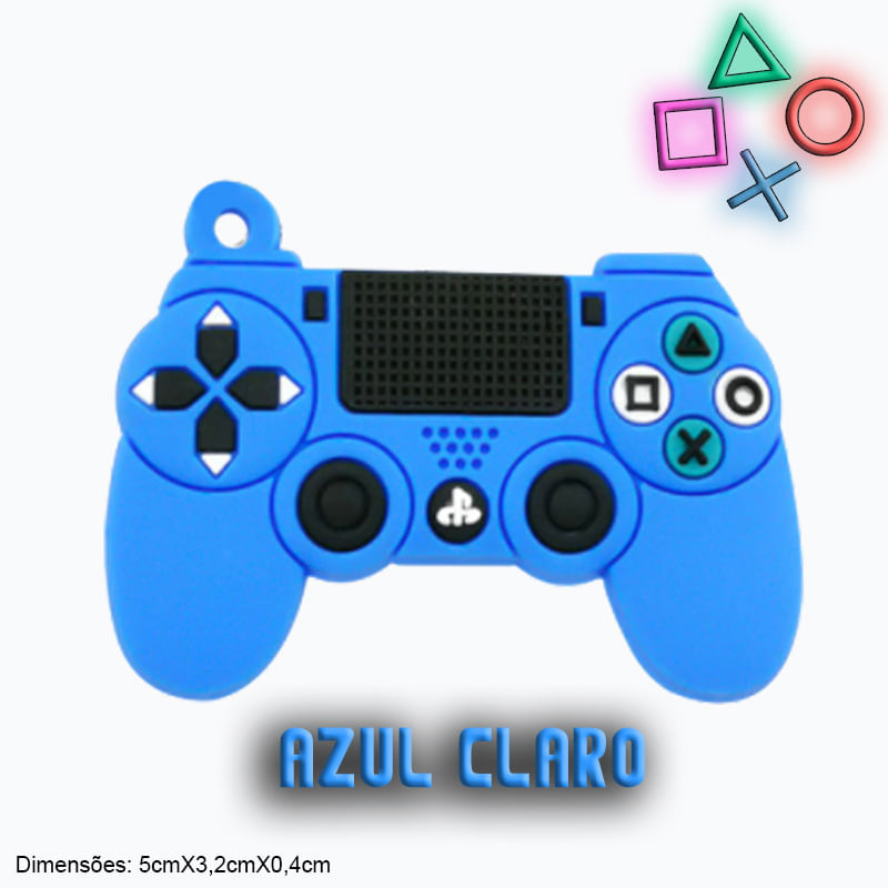 Chaveiro Gamer Controle Playstation Emborrachado