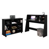 Mesa para Computador Escrivaninha Idealle e Nicho Multiuso Toys Preto - Mpozenato