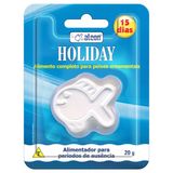 Alimento de férias para aquário, se dissolve na água - Ração para Peixes Alcon Holiday duração 15 dias 20g