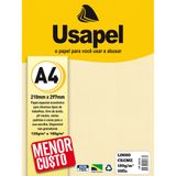 Papel A4 Linho Usapel Creme 180g.