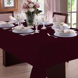 Toalha de Mesa Jacquard Admirare 8 Lugares Quadrada Carmin