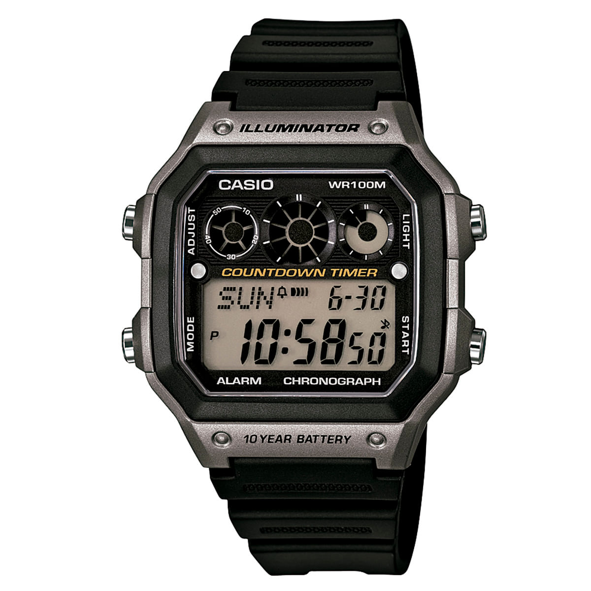 Relógio Casio Masculino Preto Digital AE-1300WH-8AVDF