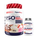 Kit Isolate Whey 900g + Colágeno 200g - Hyperpure Morango