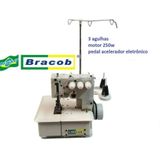 Máquina De Costura Galoneira Bracob Semi+motor + 13 Brindes