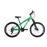 Bicicleta Tuff25 Freeride Aro 26 Verde Neon Viking X