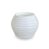 Vaso D Planta Pequeno Decorativo Polietileno 15x20 Cm Branco