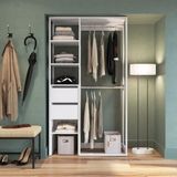 Closet 2 Gavetas Placa E Ponto Branco