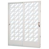 Porta de Correr Aço 2 Folhas com Vidro Liso Minas Sul MGM 215cmx160cm Branco