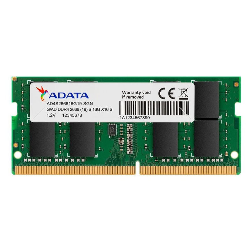 Memoria Ram 16gb Ddr4 Adata 2666mhz Notebook Ad4s266616g19-sgn