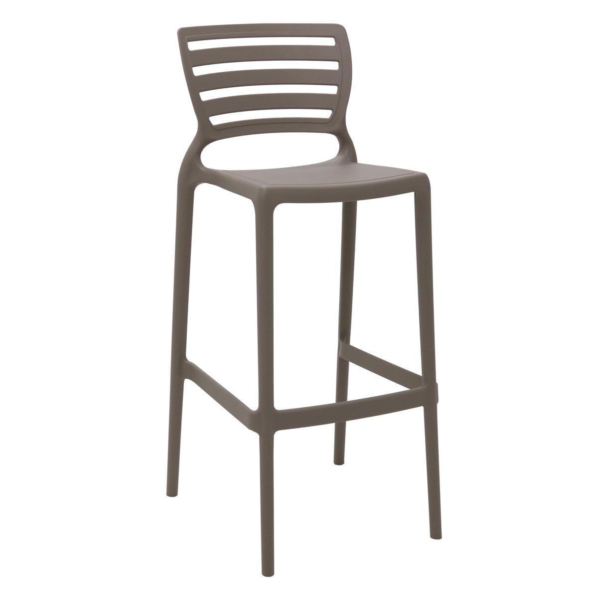 Cadeira Alta Bar Tramontina 92137210 Sofia C/ Encosto Vazado Camurça