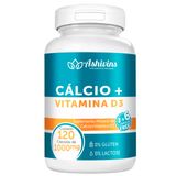 Cálcio + Vitamina D3 - Ashivins - 120 caps - 1000 mg
